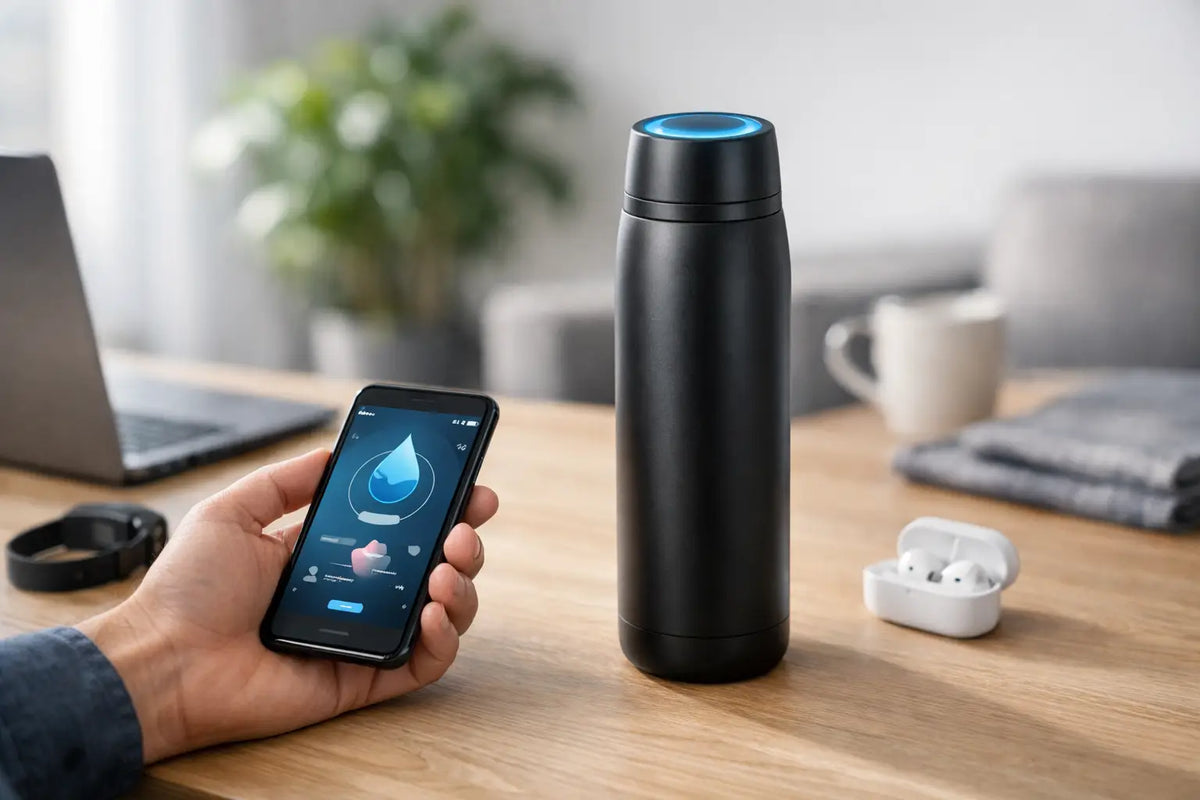 Smarte Trinkflasche mit App für deinen Alltag