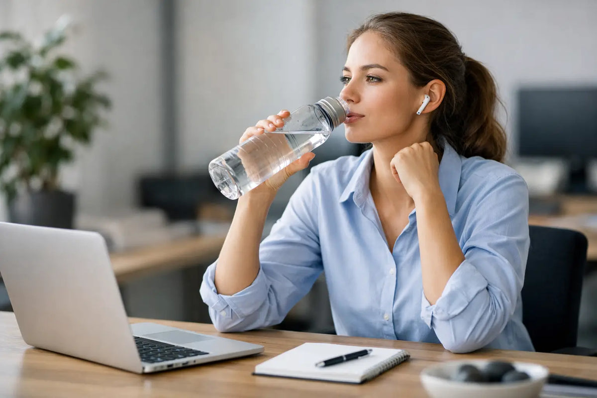 Mit einer Wasserflasche die Konzentration steigern